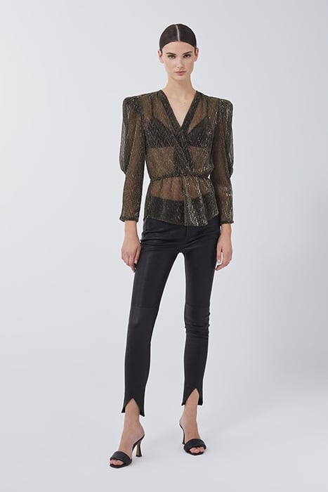 PARWENE BLOUSE IN BLACK/GOLD 1