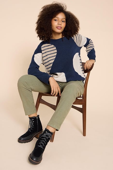 AMBER HEART JUMPER NAVY 3