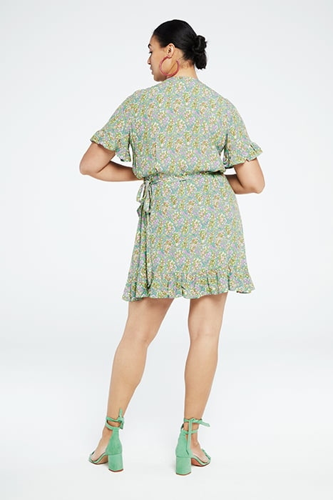 SAVINA DRESS LOVENDER/PARAKEET 3