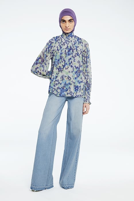 MILA TOP RIAD BLUE/HOLY GUACA 2