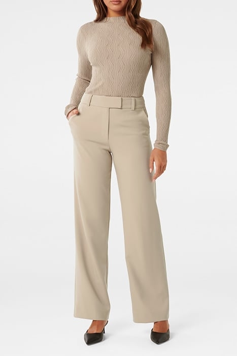 EVERLEY GROWN ON NECK WAVE JUMPER MUSHROOM 3