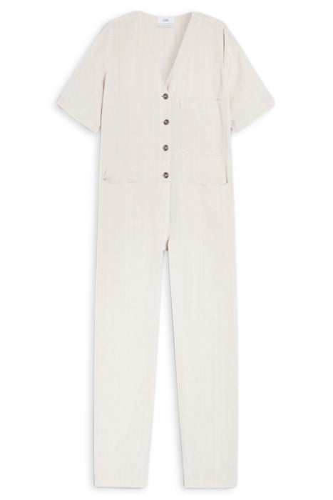 SHORT SLEEVE OVERALL PANTS GRAIN BEIGE 3