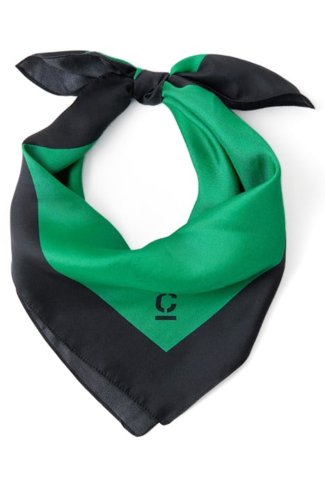 SILK SCARF GREEN PATINA 1