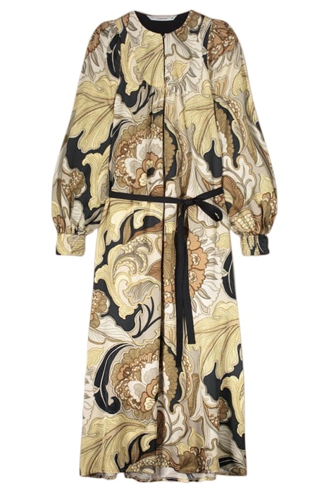 DRESS LONG VINTAGE FLOWER MULTICOLOUR 3