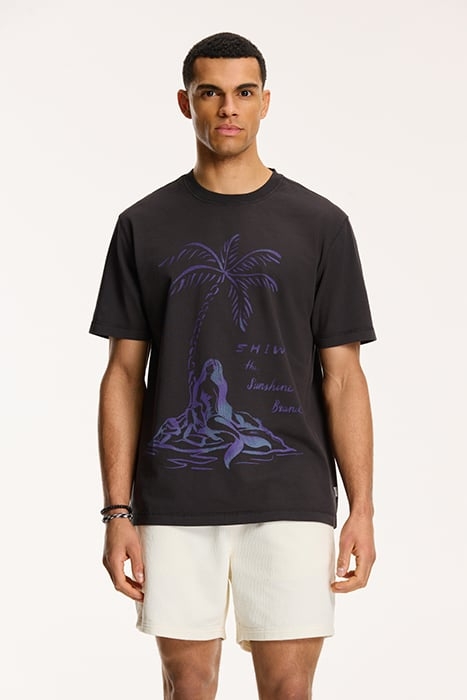 MEN MERMAID T-SHIRT DUSTY ANTHRACITE GREY 1