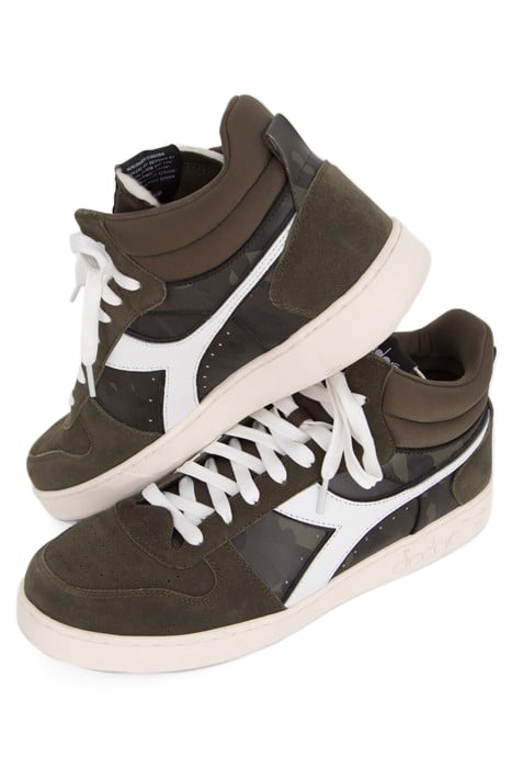 UNISEX KHAKI & CAMOUFLAGE LEATHER IKKS X DIADORA TRAINERS 5