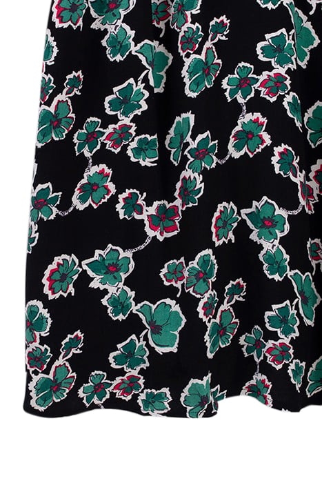 BLACK XL FLORAL PRINT STUDDED COLLAR DRESS 5