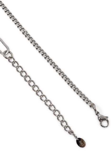 MIXED MARINE LINK AND PADLOCK LONG NECKLACE 4