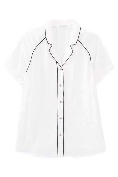 WOMEN OFF-WHITE SHIRT WITH JACQUARD ROCK MOTIF 3