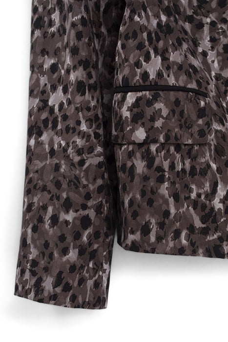 GREY RECYCLED LEOPARD ROCK PRINT JACKET 3