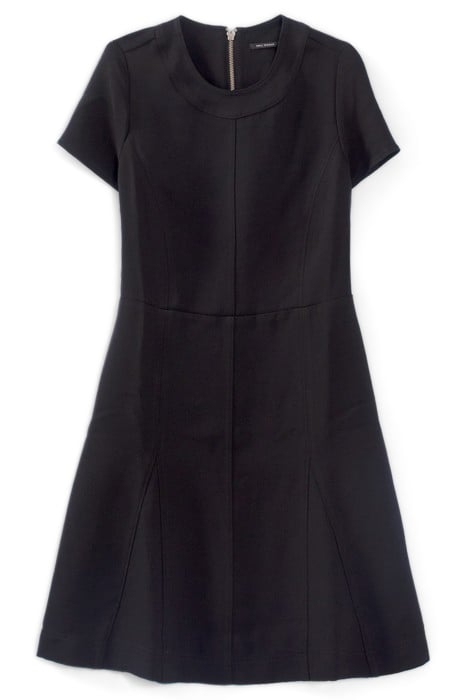 BLACK RECYCLED DRESS WITH TOPSTITCHING 4
