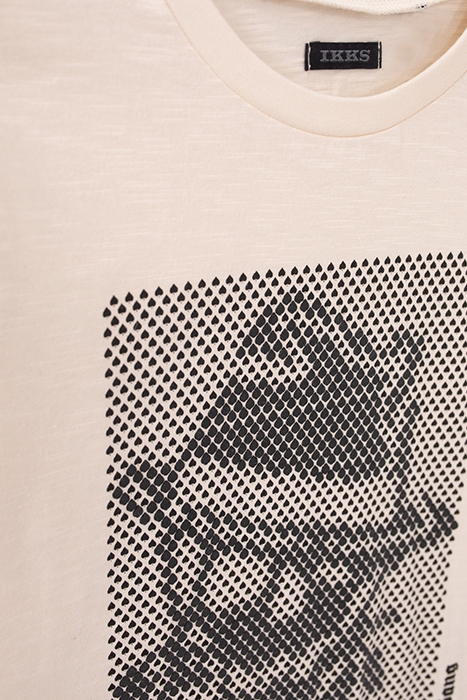 BOYS’ ECRU RUBBER GANGSTER OPTIC ORGANIC COTTON T-SHIRT 5