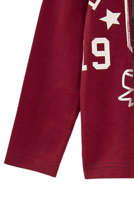 BOYS’ NAVY/GREY/BURGUNDY RUGBY-STYLE POLO SHIRT 5