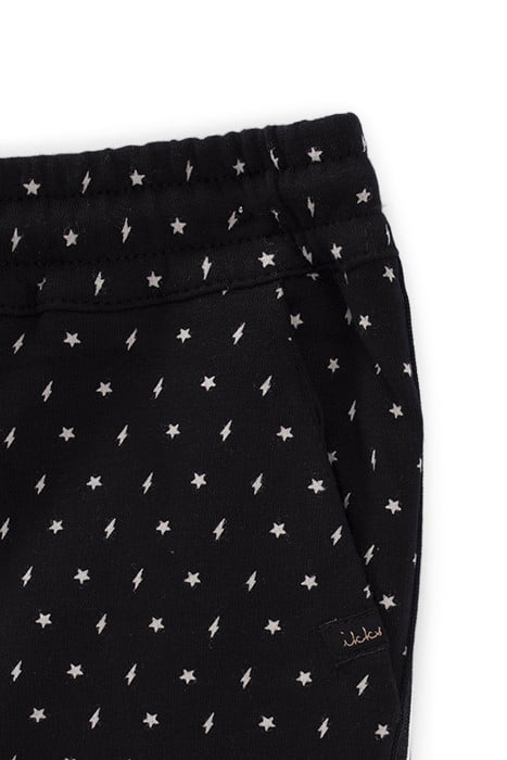 GIRLS’ BLACK JOGGERS WITH LIGHTNING STAR PRINT 3
