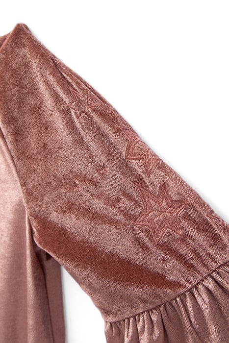 GIRLS’ ROSEWOOD PANNE VELVET DRESS 4