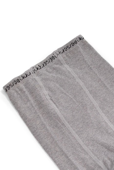 GIRLS’ GLITTERY SILVER KNIT TIGHTS 3