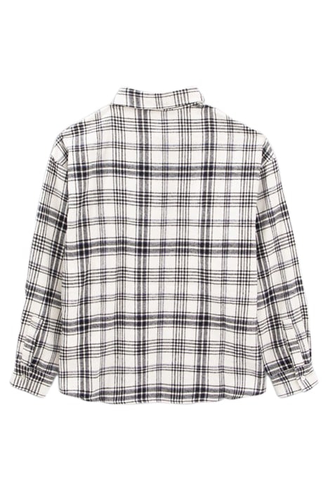 GIRLS’ BLACK AND WHITE CHECKED SHIRT 2