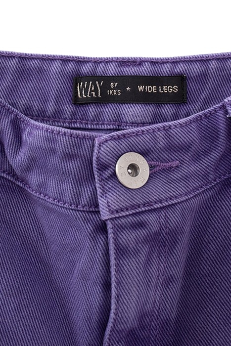 GIRLS’ PURPLE UPCYCLED WIDE LEG JEANS 3