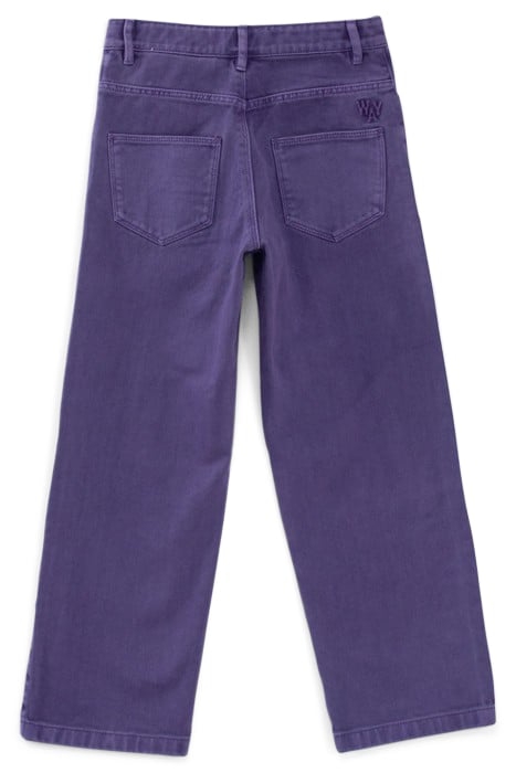GIRLS’ PURPLE UPCYCLED WIDE LEG JEANS 2