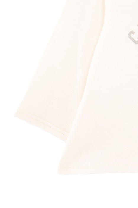 BABY GIRLS’ ECRU T-SHIRT WITH ROLLER SKATE IMAGE 5