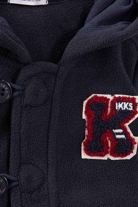 BABY BOYS’ NAVY FLEECE HOODED CARDIGAN 5