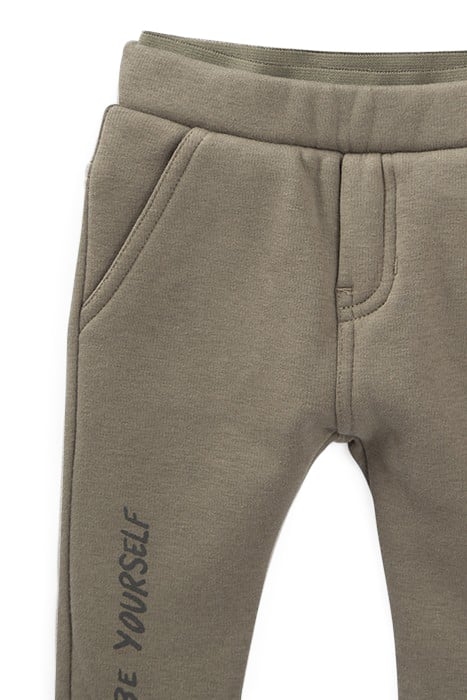 BABY BOYS’ KHAKI DOUBLE ELASTICATED WAISTBAND JOGGERS 3