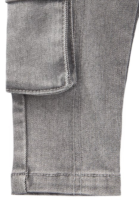 BABY BOYS’ GREY COMBAT JEANS WITH RIBBED WAISTBAND 5