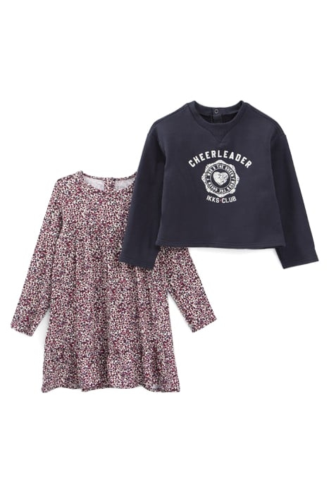 BABY GIRLS’ 2-IN-1 STAR PRINT DRESS WITH SWEATSHIRT 7
