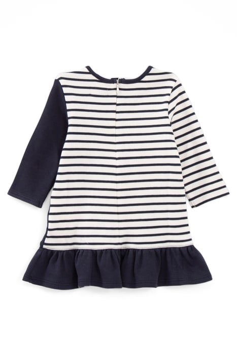 BABY GIRLS’ SAILOR-STRIPE DRESS WITH PRINT AND SIDE RUFFLE 2