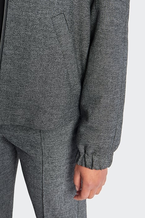 BLACK SEMI-PLAIN JACKET 5