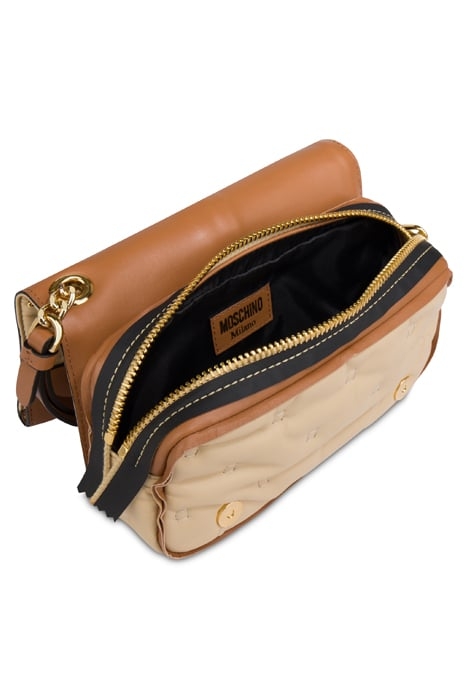 INSIDE OUT NAPPA CLUTCH BEIGE 4