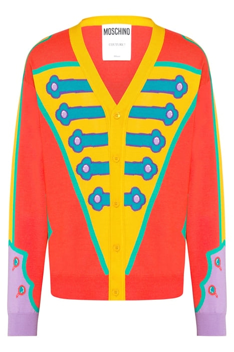 TROMPE L'ŒIL WOOL CARDIGAN MULTICOLOR 3