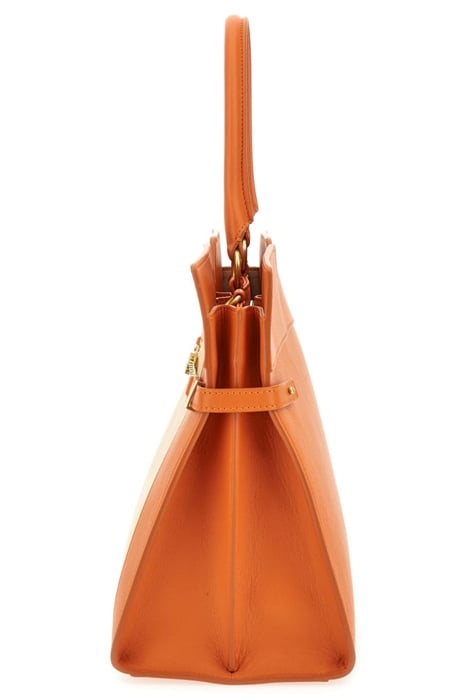 MEDIUM SATCHEL CONTR SUPERLATIVE TOTE BAG ORANGE 4