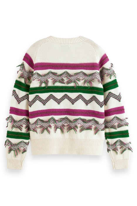 FRINGE JACQUARD PULLOVER SOFT ICE 5