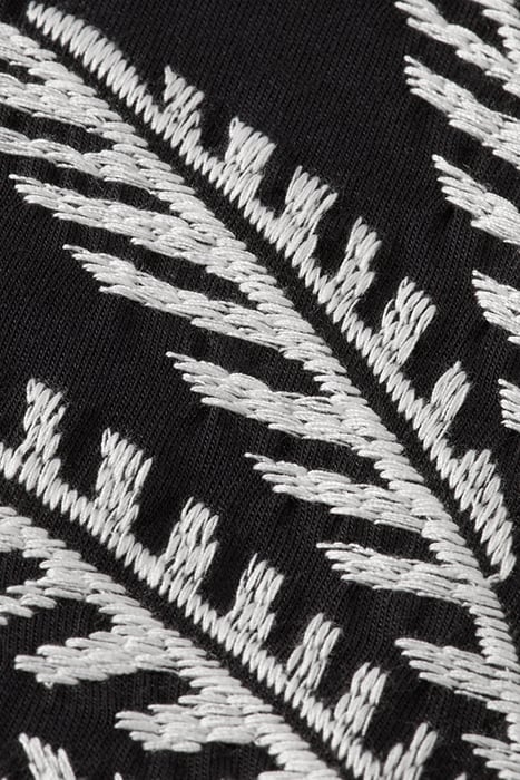 PALM TREE EMBROIDERY T-SHIRT BLACK 3