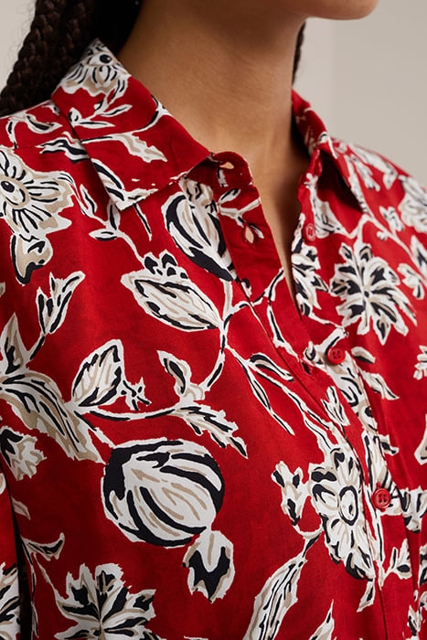 DRESS MID LENGTH SAFFRON RED 5