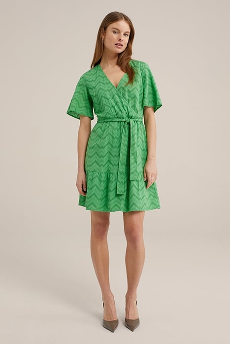 DRESS SHORT BRIGHT GREEN 2