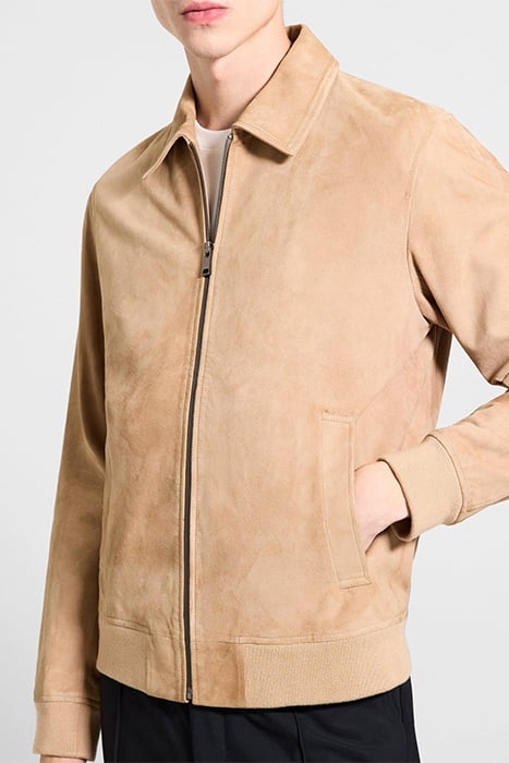 WYATT ZIP JACKET IN SUEDE PALOMINO 4