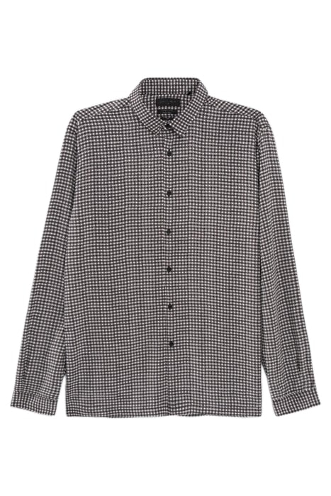 PURE EDITION-ECOVERO™ SHIRT, RETRO DOTS BLACK 4