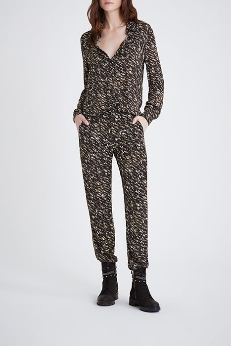 BLACK FUSAIN PRINT SHIRT BLACK 3