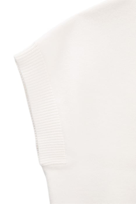 GIRLS’ ECRU KNIT ASYMMETRIC SWEATER SNOW WHITE 5