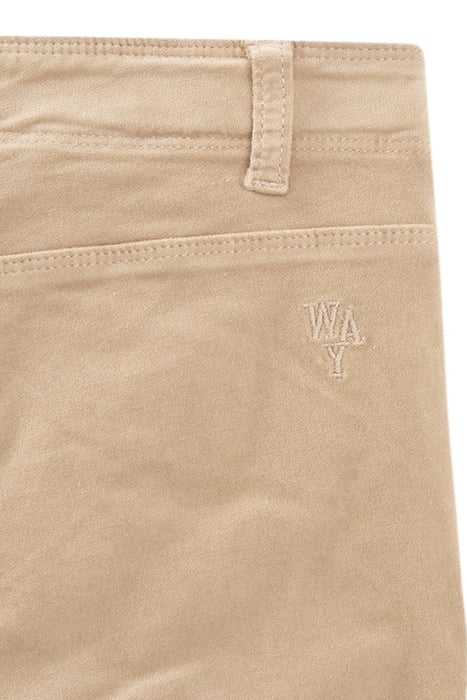 GIRLS’ BEIGE VELVET LOW-WAIST FLARED TROUSERS BEIGE 6