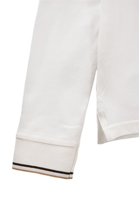 BOYS’ OFF-WHITE STRIPED RIBBED POLO SHIRT OFF-WHITE 4