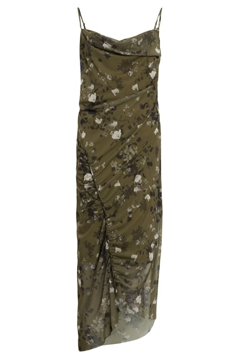 ULLA KORA DRESS KHAKI GREEN 3