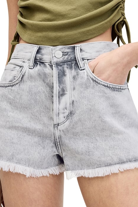 HEIDI DENIM SHORT SNOW GREY 6