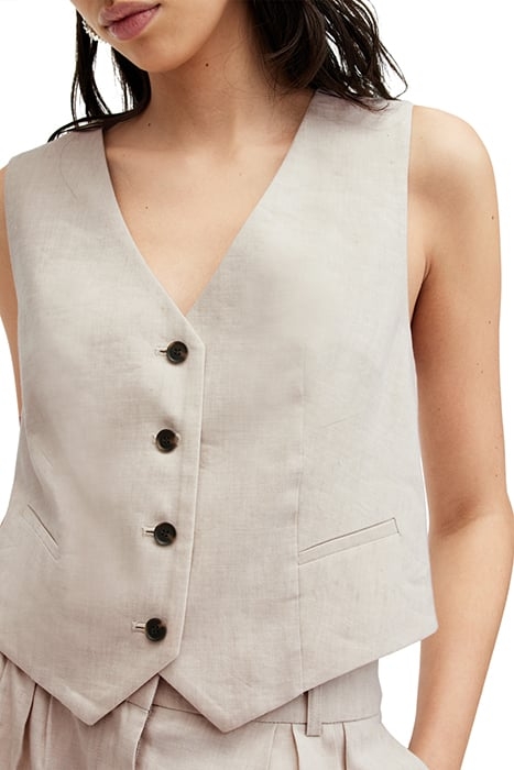 WHITNEY WAISTCOAT NEUTRAL BEIGE 6