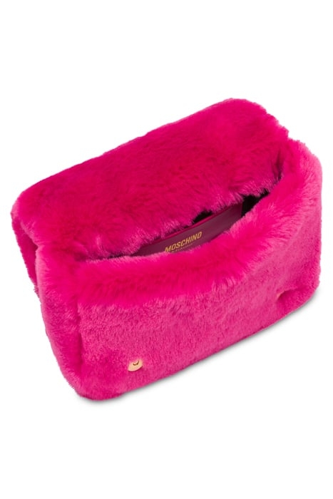 SHOULDER BAG IN SOFT EYES FABRIC PINK 4