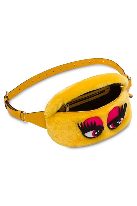 BUM BAG IN SOFT EYES FABRIC YELLOW 3