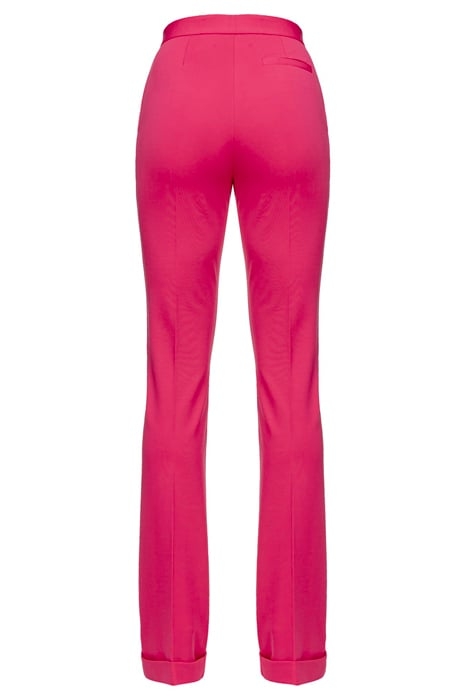 PRAGMATICO PANTALONE PUNTO STOFFA SCUBA RASPBERRY RED 5