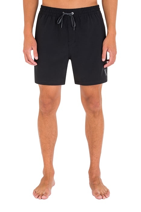 ONE AND ONLY SOLID VOLLEY 17 BOARDSHORT BLACK 1